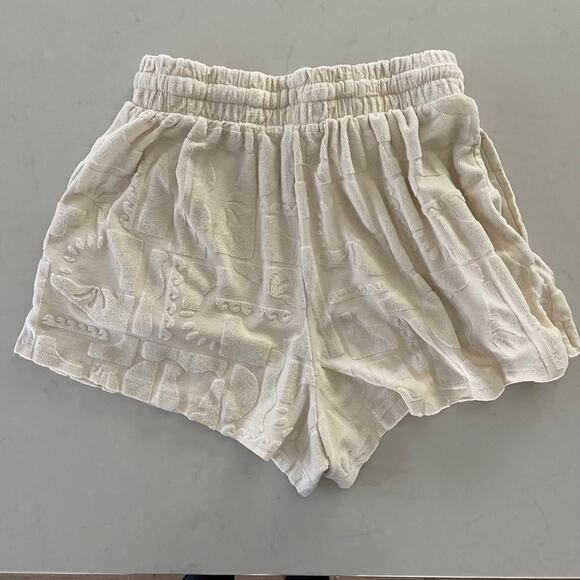 Rip Curl Desert Dreams Terry Short in cream women's size medium - Picture 5 of 5